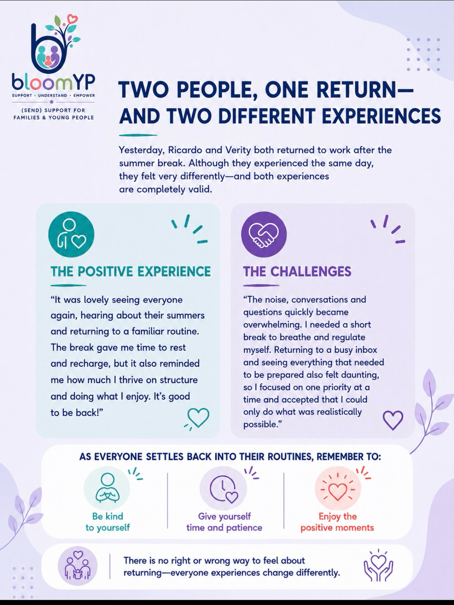 Returning to school can feel different for every member of staff. Some may feel excited to return to their routine, while others may find t...